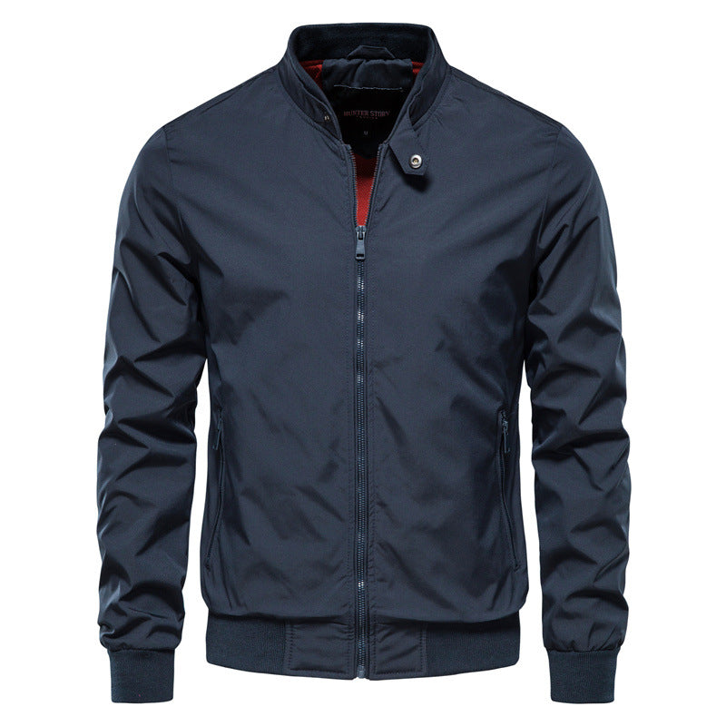 Jacket - Polyester Blend Shell, Shaped Hem And Wind Block