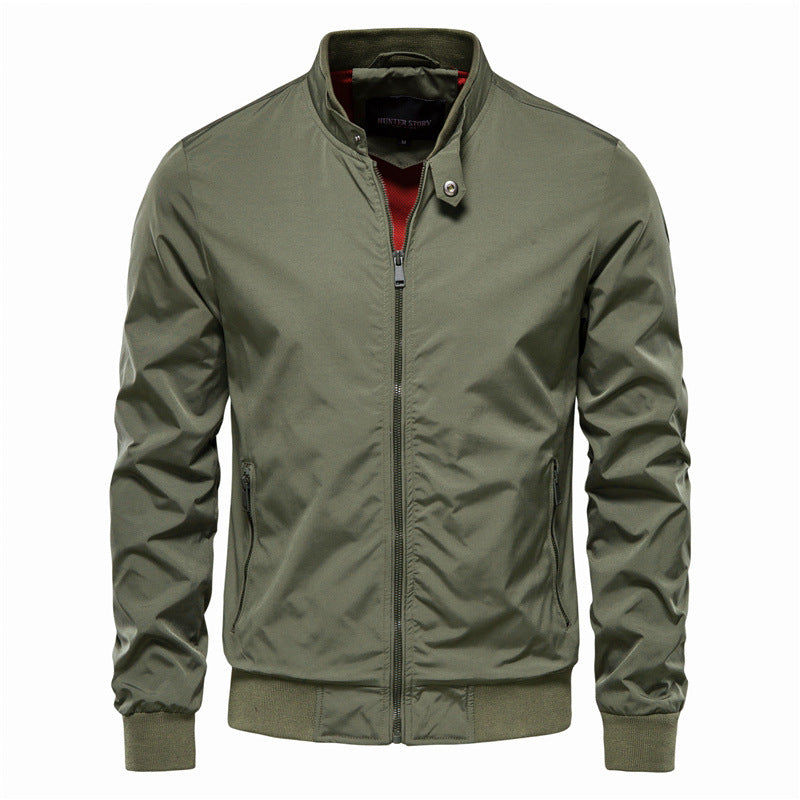 Jacket - Polyester Blend Shell, Shaped Hem And Wind Block