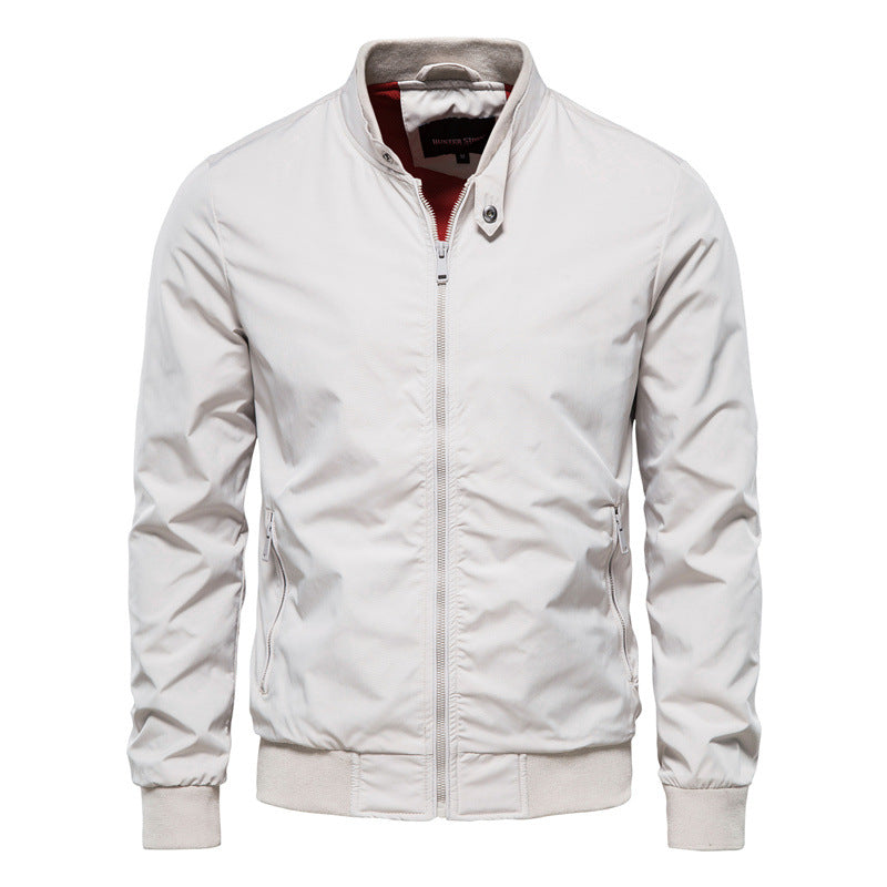 Jacket - Polyester Blend Shell, Shaped Hem And Wind Block