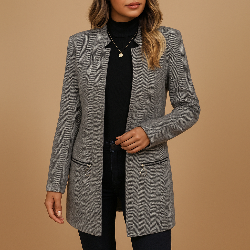 Jacket - Printed Slim Silhouette And Easy Shoulder Movement