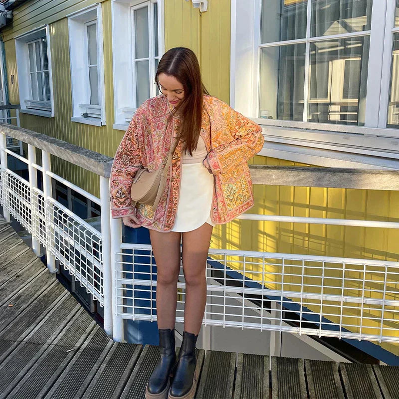 Jacket - Soft-Blend Round Neckline & Moves With Body