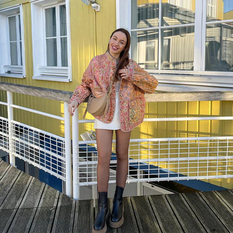 Jacket - Soft-Blend Round Neckline & Moves With Body