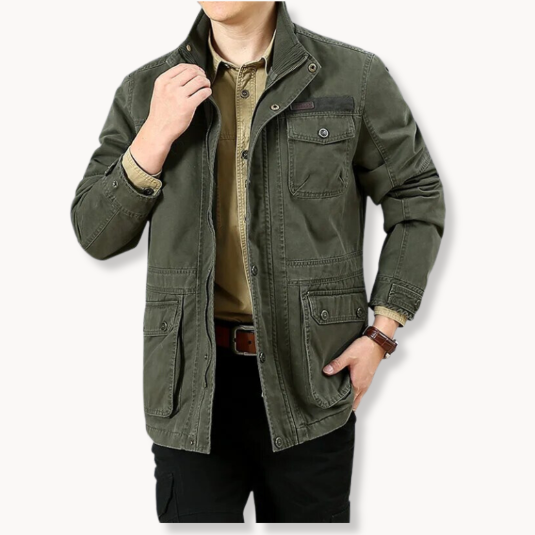 Jacket - Stand Collar Multi Pocket Layout And Durable Build