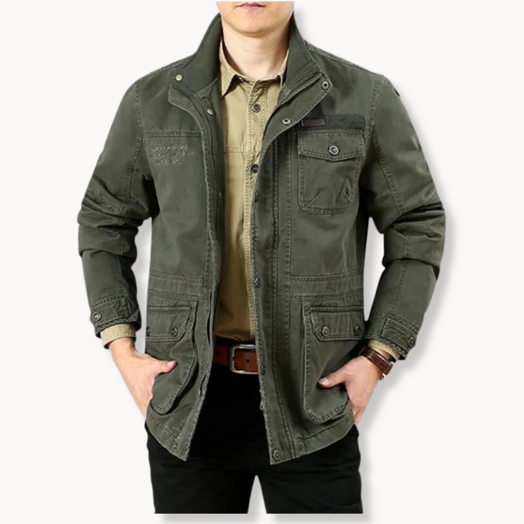 Jacket - Stand Collar Multi Pocket Layout And Durable Build