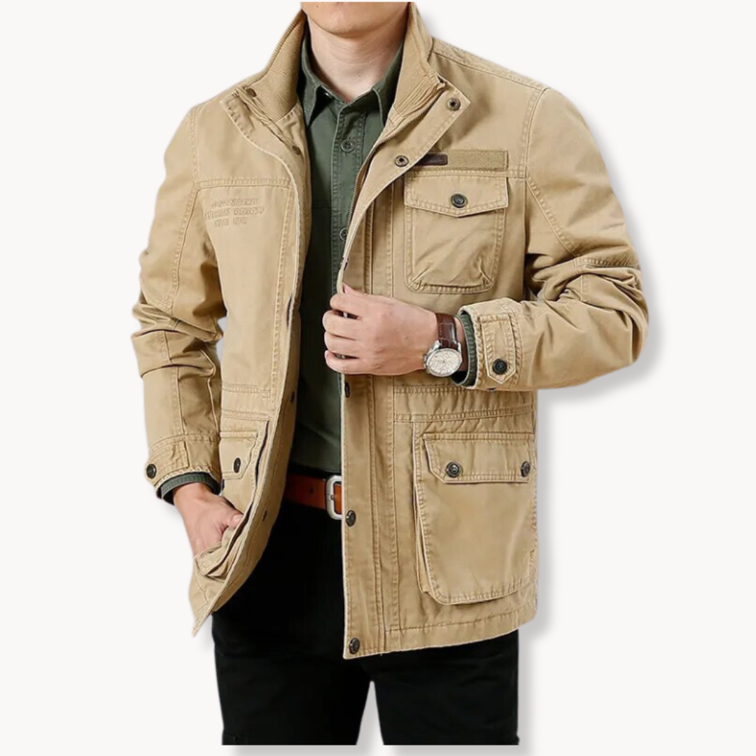 Jacket - Stand Collar Multi Pocket Layout And Durable Build
