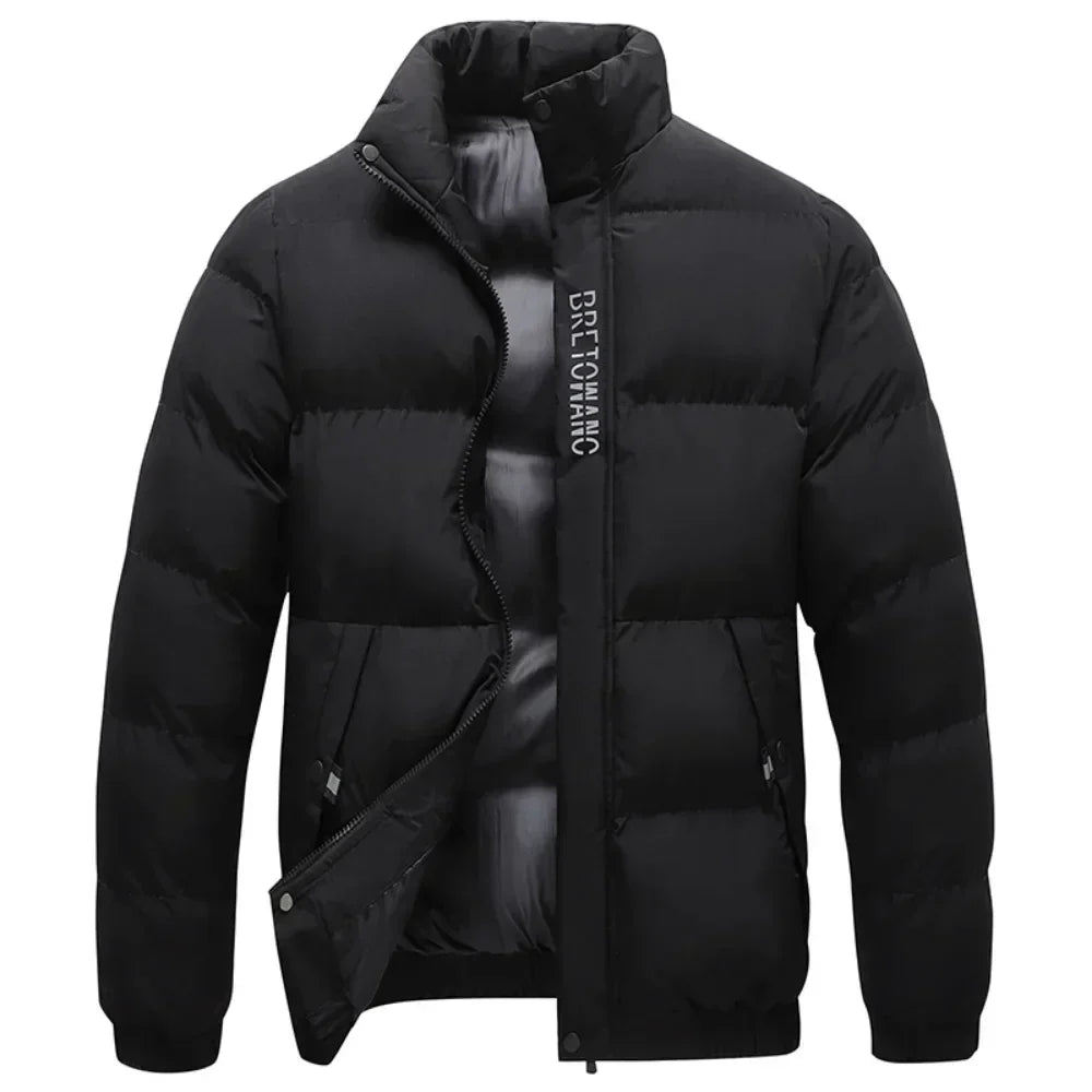 Jacket - Stand Collar & Wind Resistant Polyester Blend