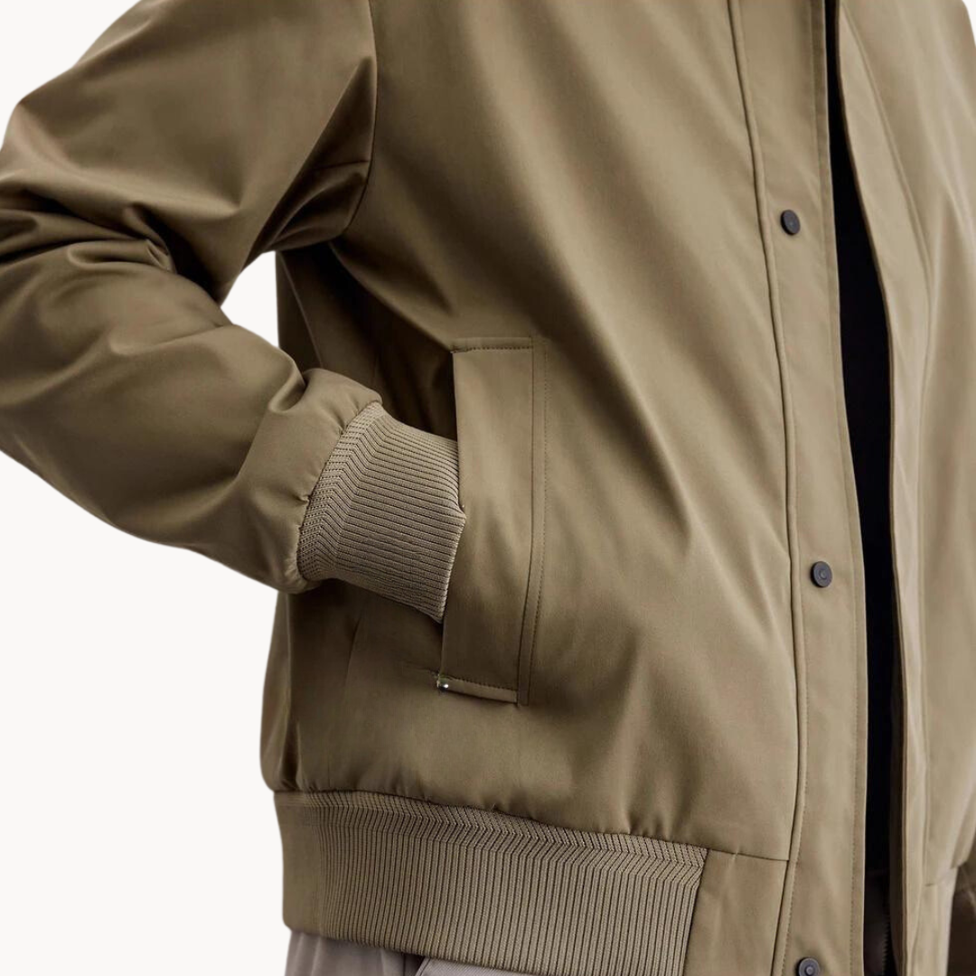 Jacket - Tailored Canvas Blend And Structured Layering