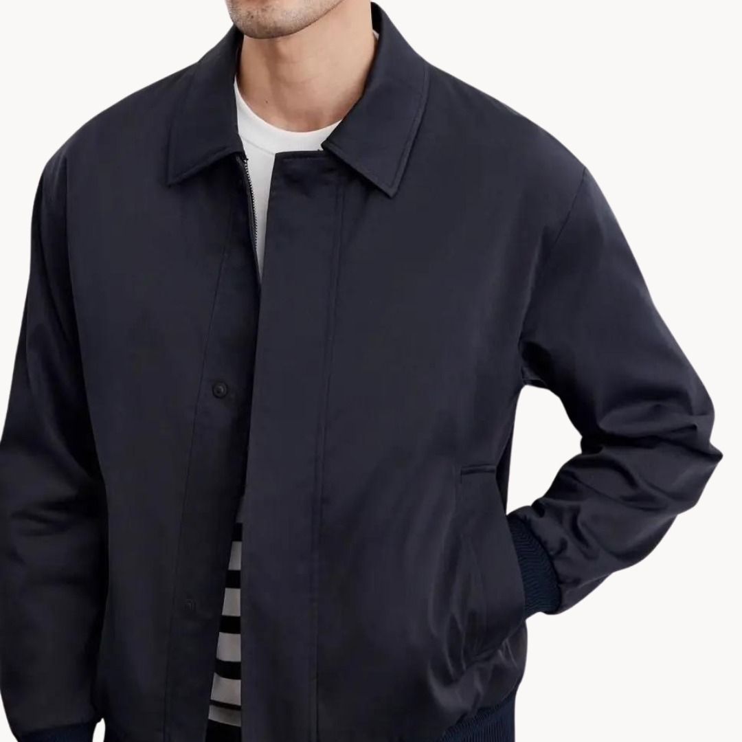 Jacket - Tailored Canvas Blend And Structured Layering