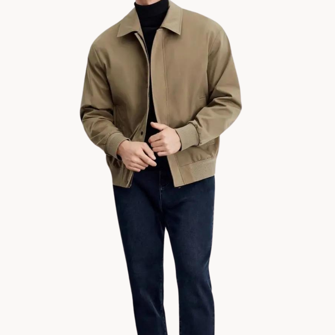 Jacket - Tailored Canvas Blend And Structured Layering