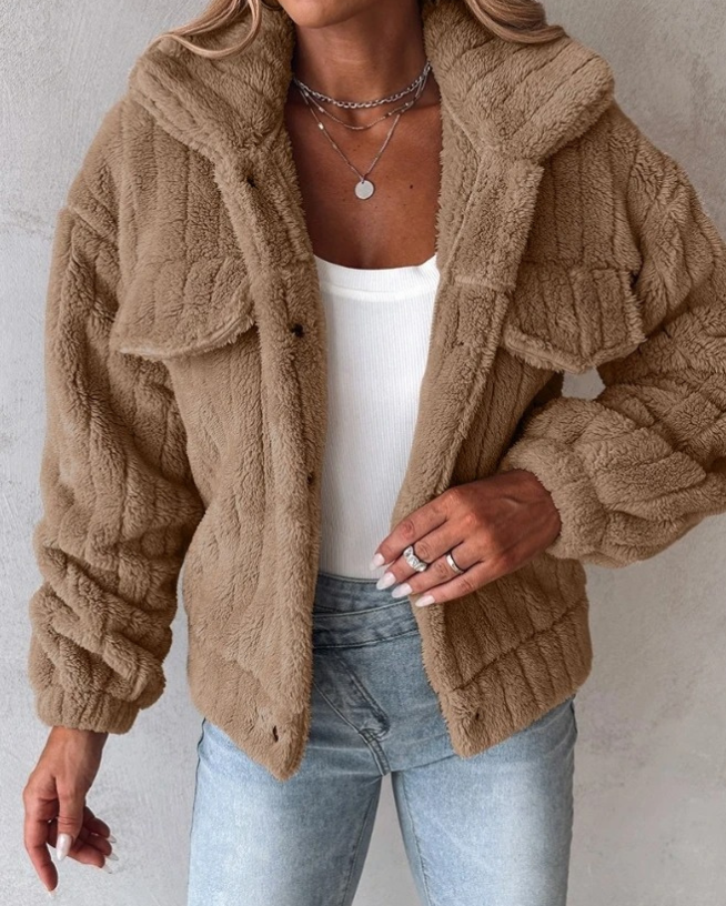 Jacket – Teddy Blend Layered Front & Light Insulation