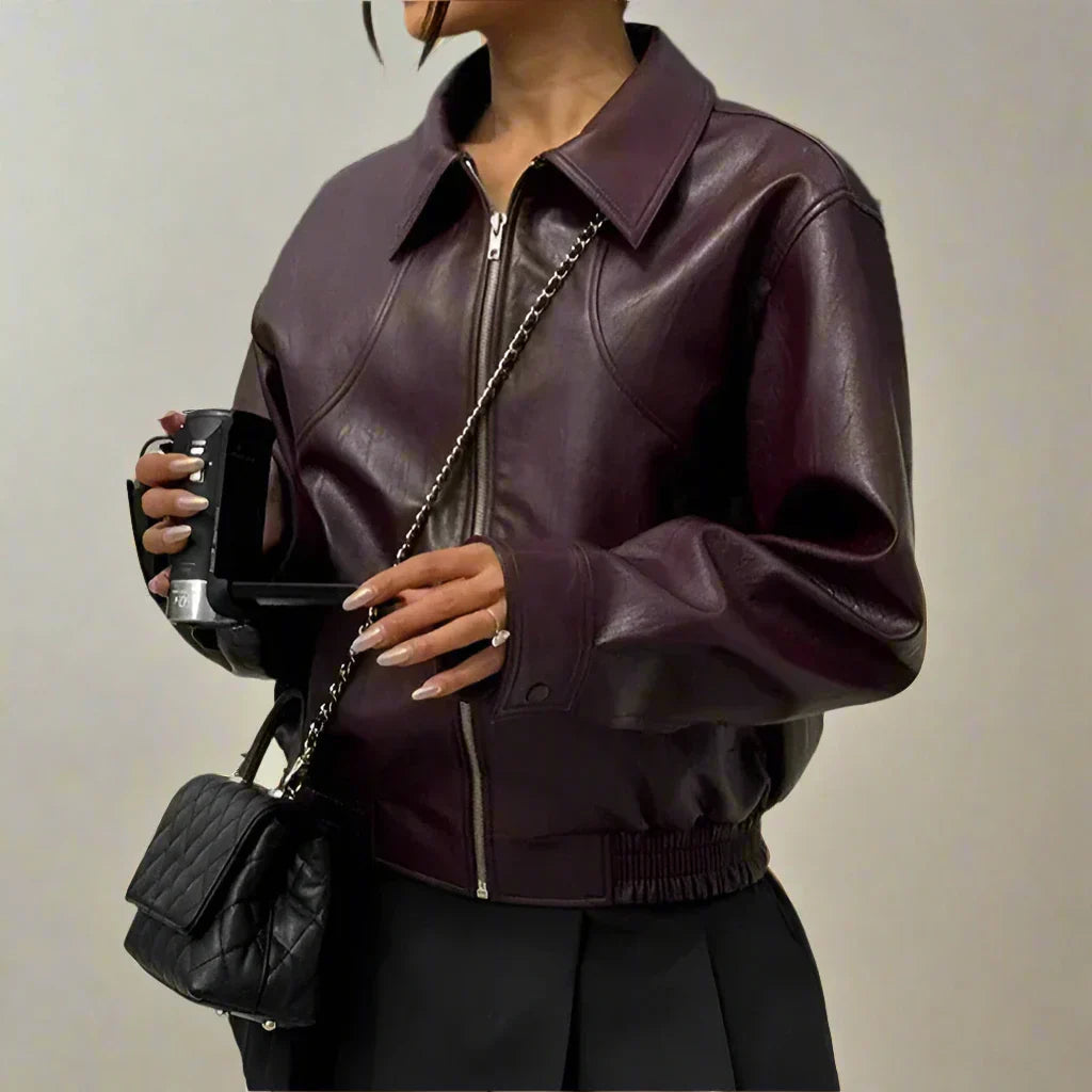 Jacket - Vegan Blend Finish & Structured Front Resists Wind