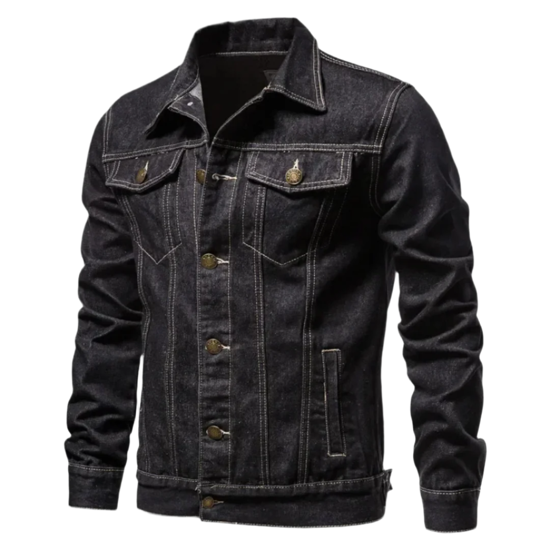 Jacket - Washed Denim Blend & Structured Shape For Movement
