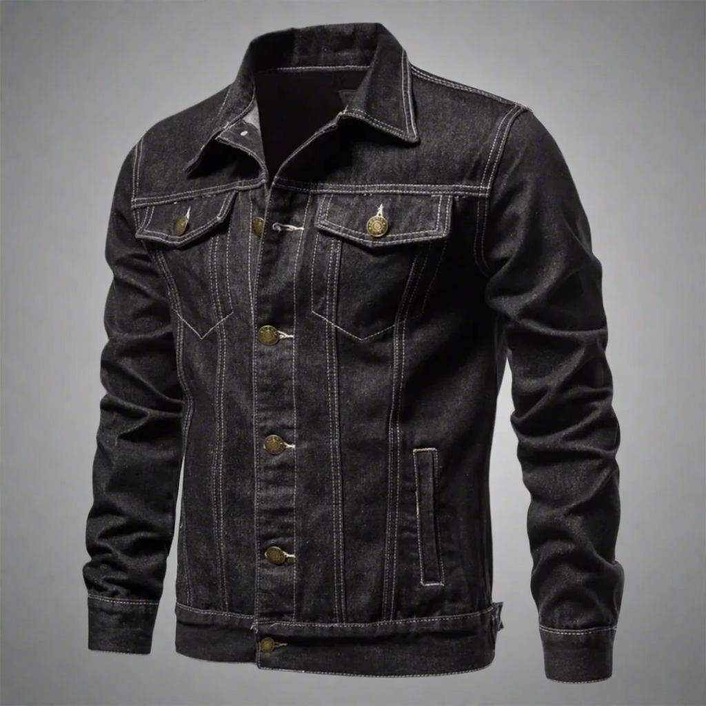 Jacket - Washed Denim Blend & Structured Shape For Movement