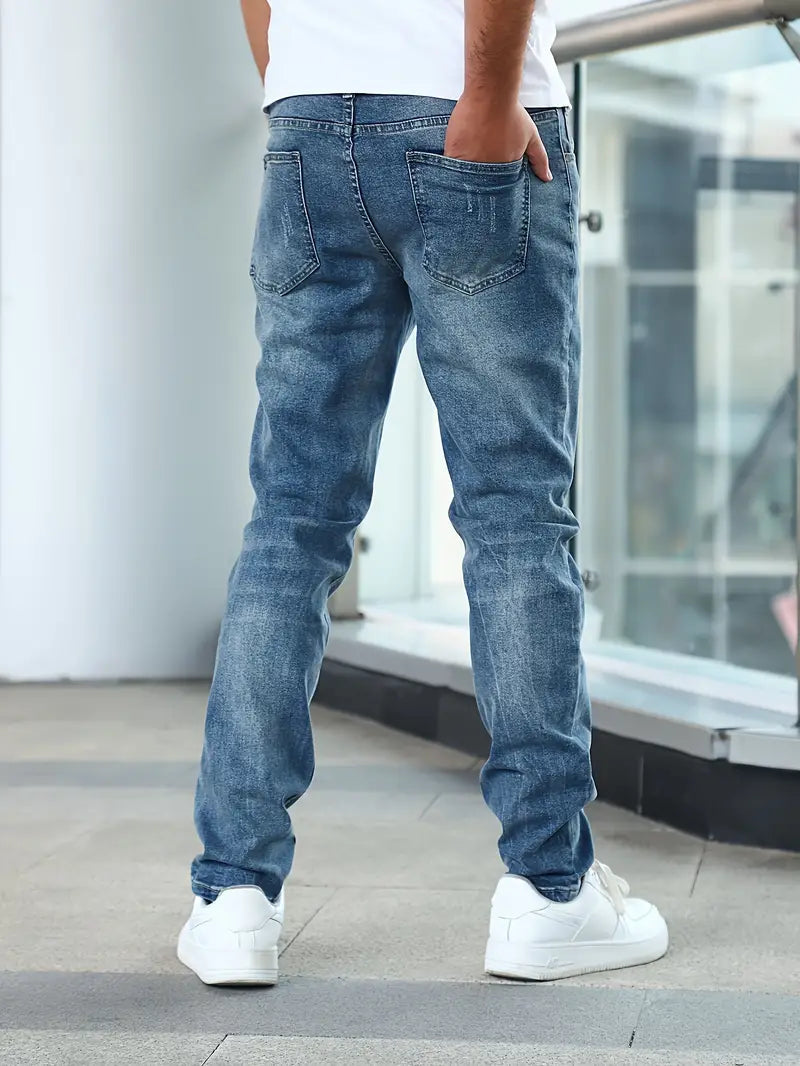 Jeans - Denim Blend Casual Cut & Easy Movement Fit
