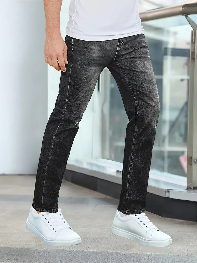 Jeans - Denim Blend Casual Cut & Easy Movement Fit