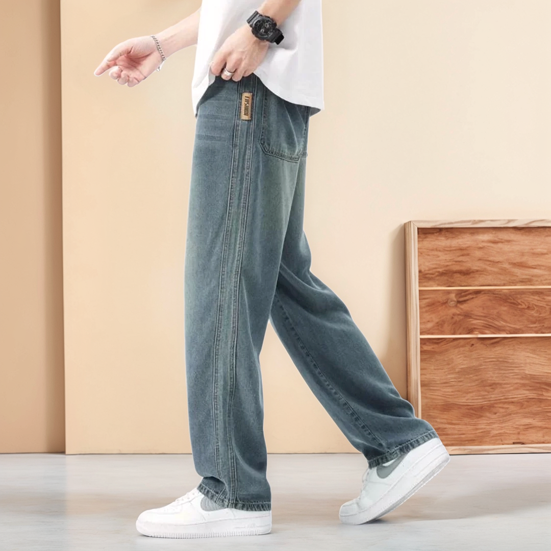 Jeans – Denim Blend Relaxed Waist And Easy Movement