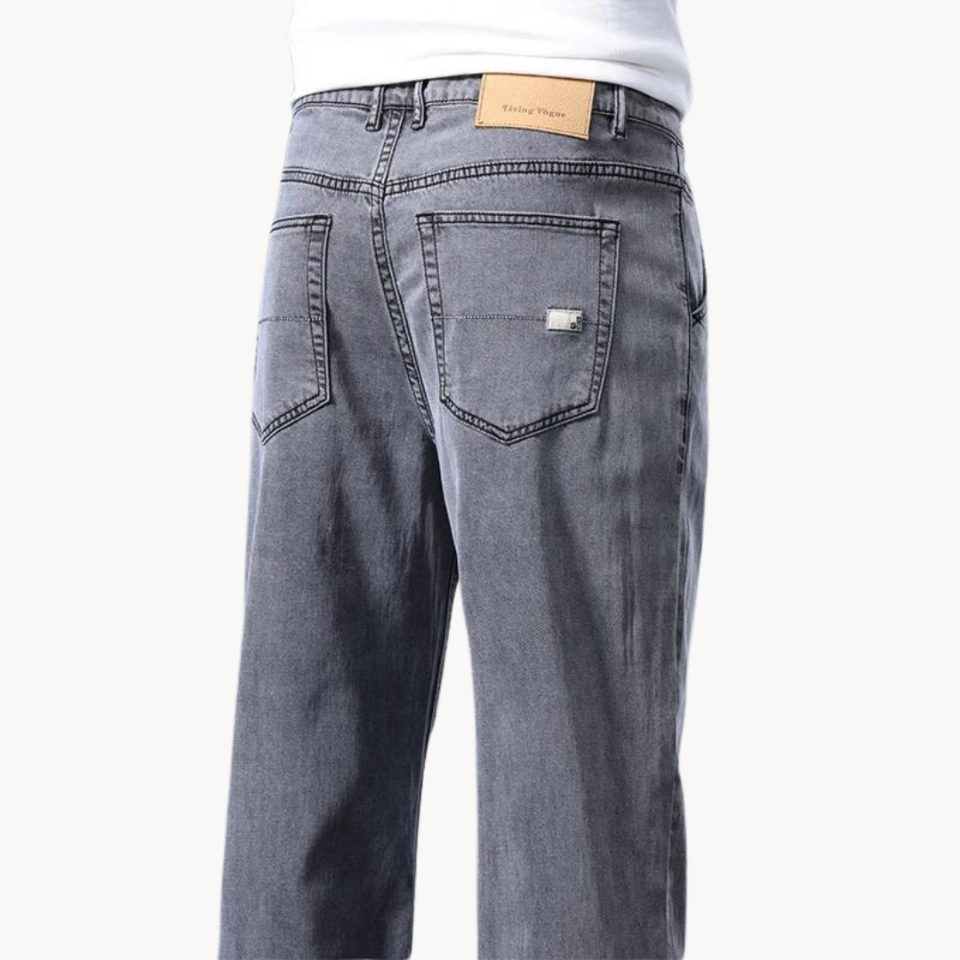 Jeans - Denim Blend Straight Leg And Smooth Movement