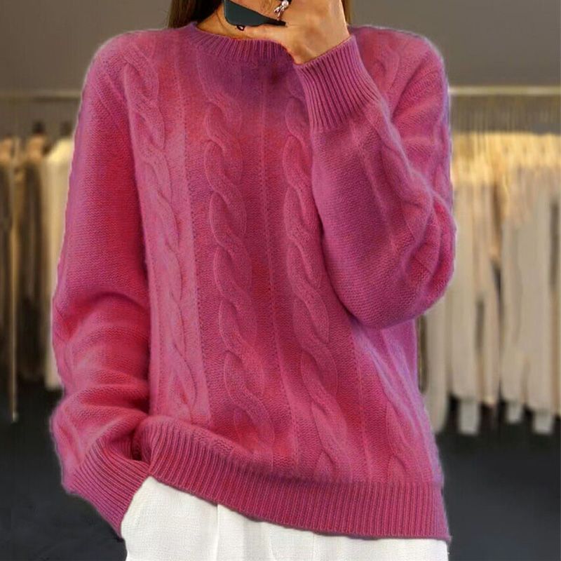 Jumper - Soft Blend Crew Neck And Warm Flexible Shape