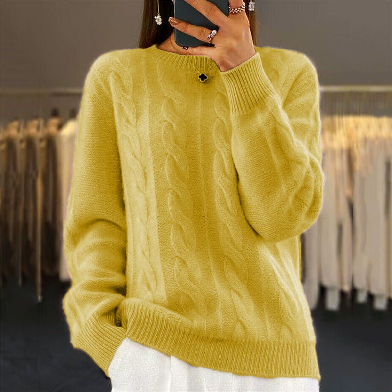 Jumper - Soft Blend Crew Neck And Warm Flexible Shape