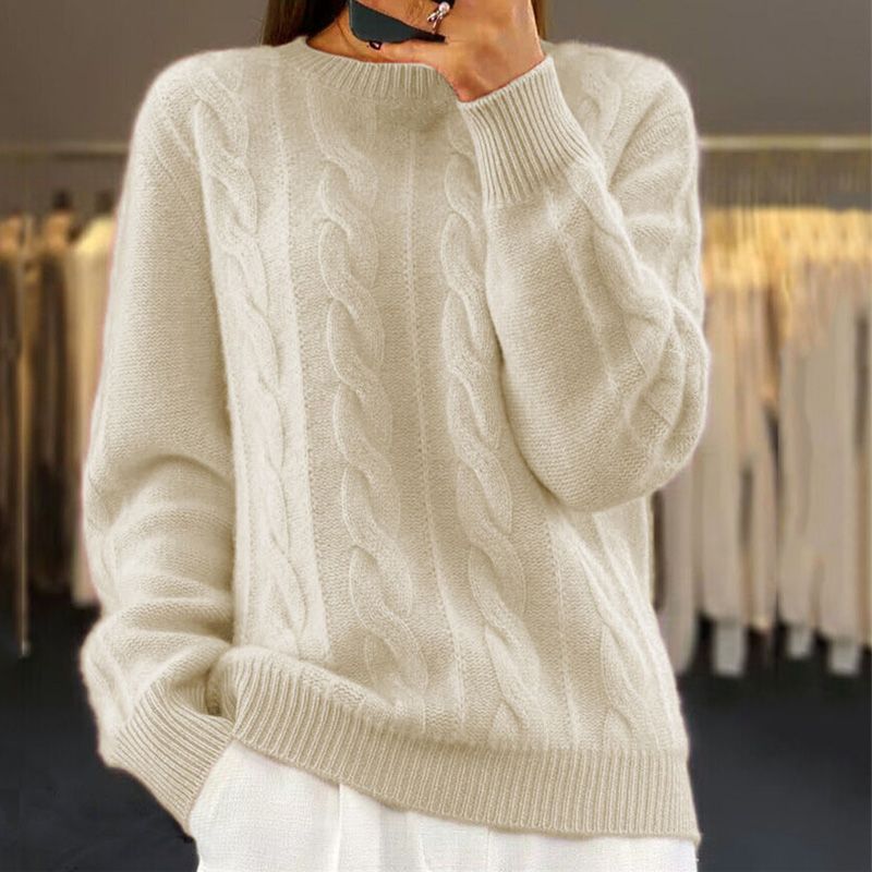 Jumper - Soft Blend Crew Neck And Warm Flexible Shape