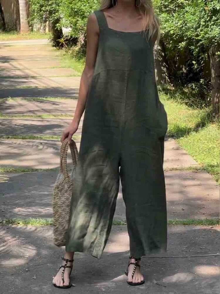 Jumpsuit - Breathable Blend Loose Cut & Easy Movement