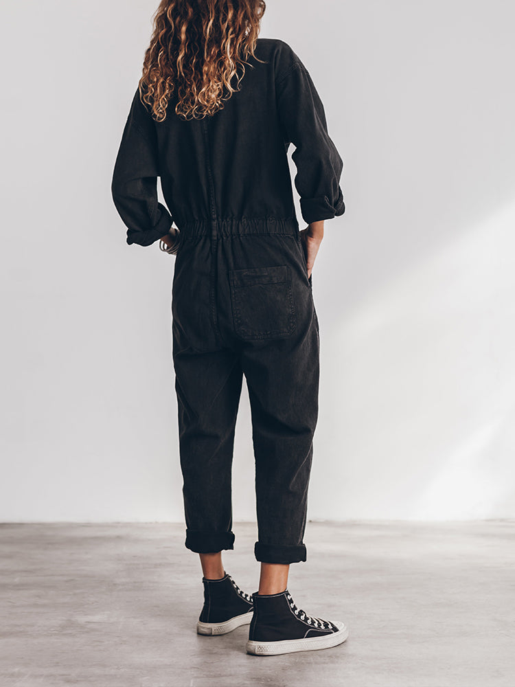 Jumpsuit – Polyester Blend Clean Lines & Easy Movement