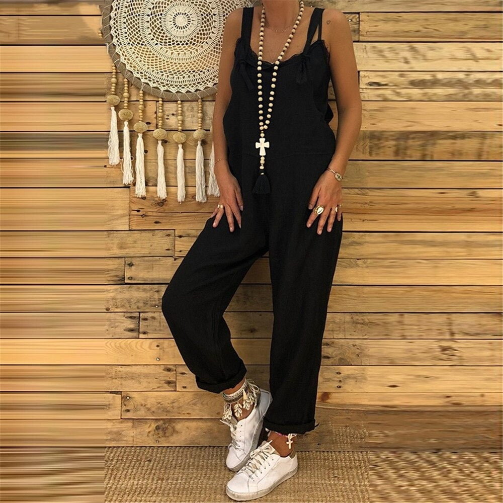 Jumpsuit - Polyester Blend One Piece & Easy Dressing