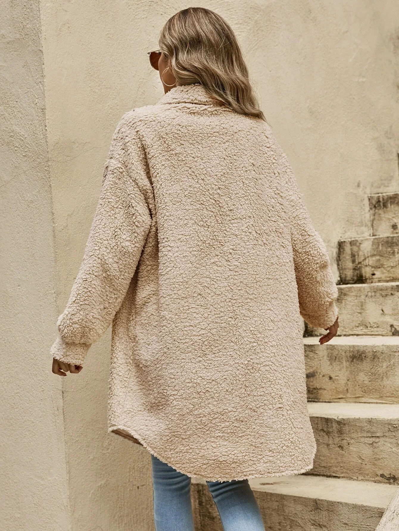 Knit Blazer Coat - Convertible Relaxed Fit & Easy Movement