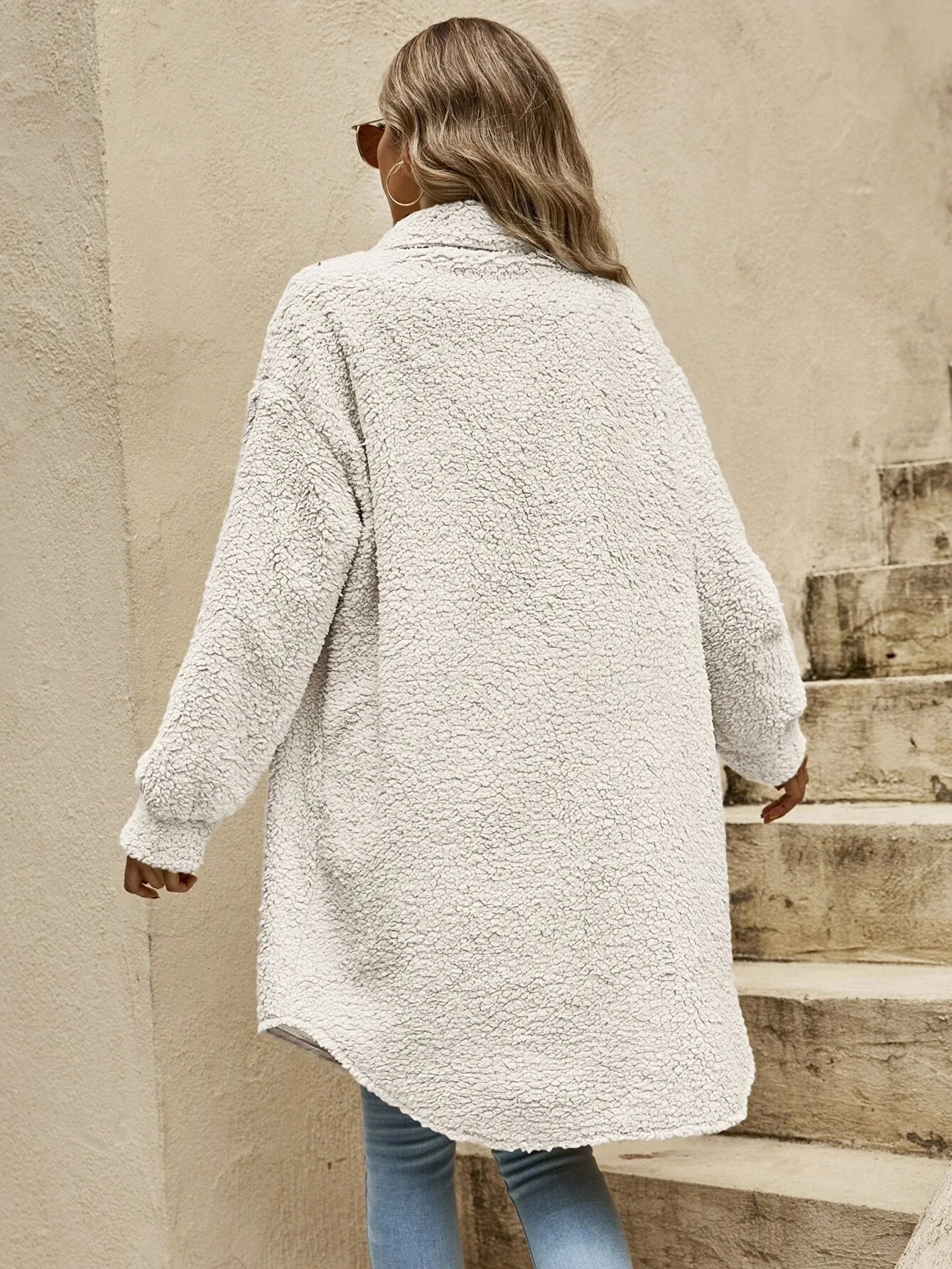 Knit Blazer Coat - Convertible Relaxed Fit & Easy Movement