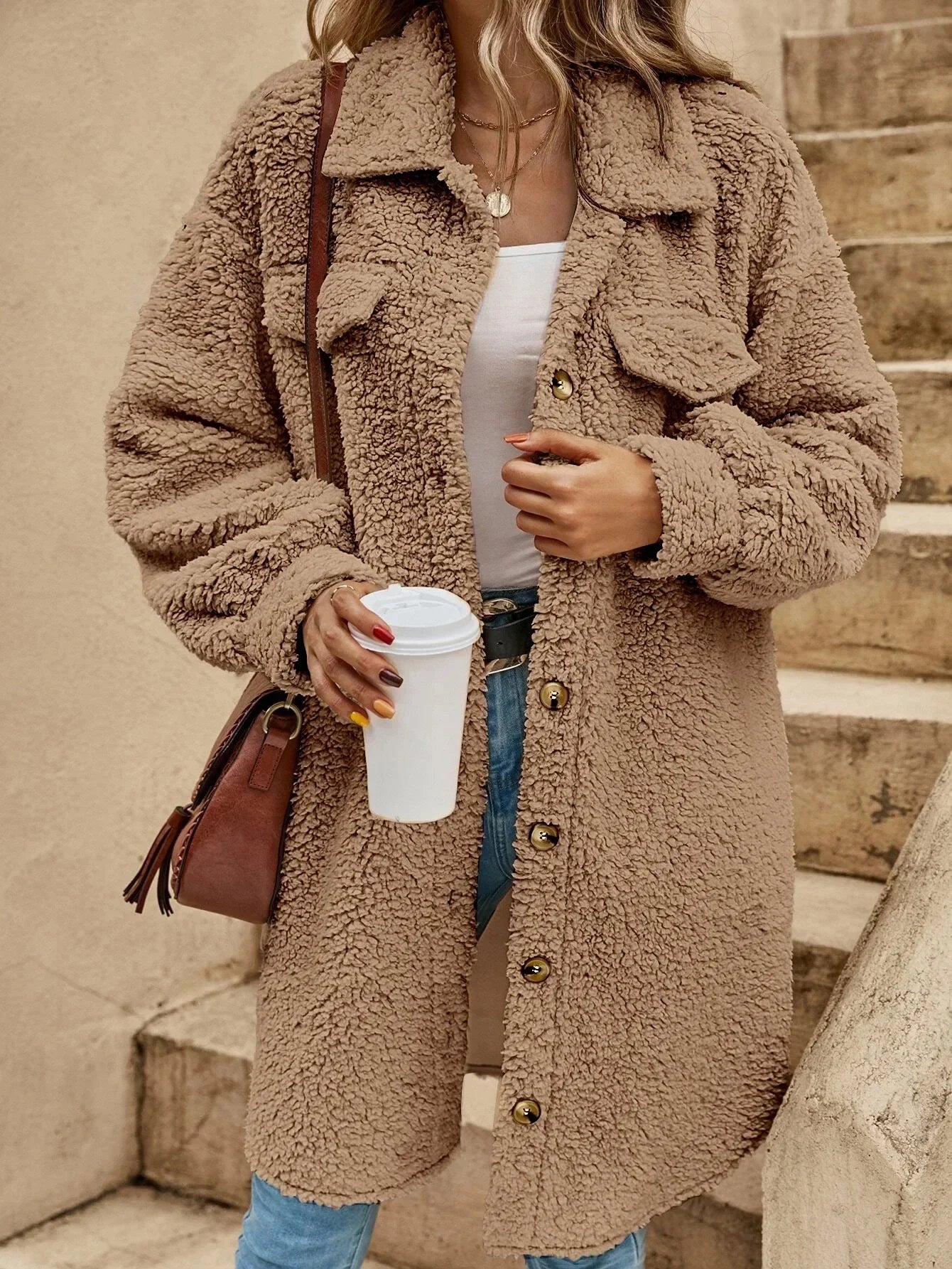 Knit Blazer Coat - Convertible Relaxed Fit & Easy Movement