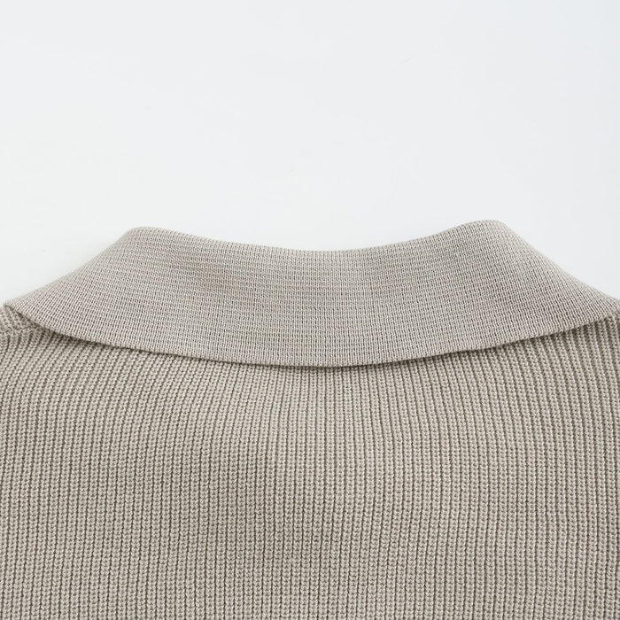 Knit Blend Jumper - Half Zip Collar and Breathable Warmth