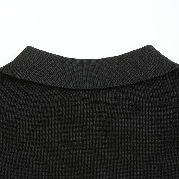 Knit Blend Jumper - Half Zip Collar and Breathable Warmth
