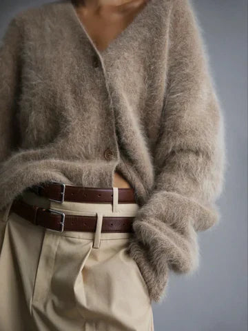 Knit Blend Jumper - Smooth Surface And Warm Retention