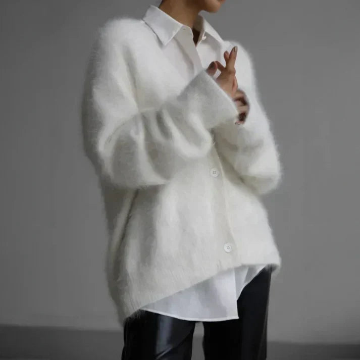 Knit Blend Jumper - Smooth Surface And Warm Retention