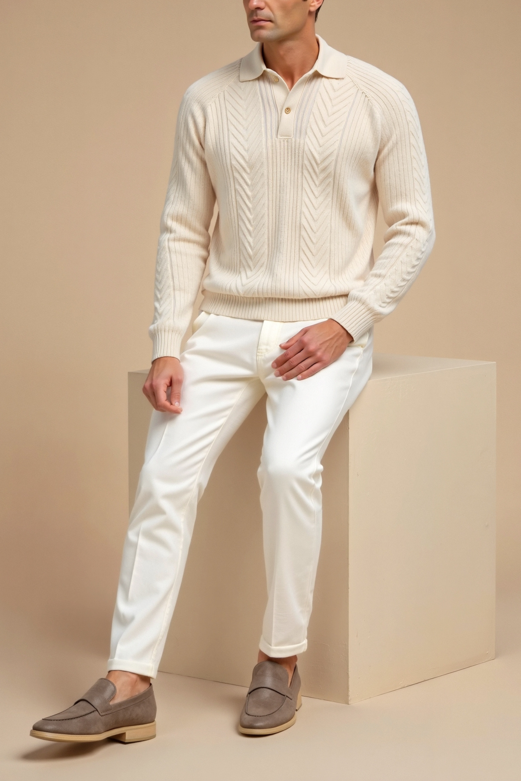 Knit Blend Sweater - Relaxed Silhouette And Easy Movement