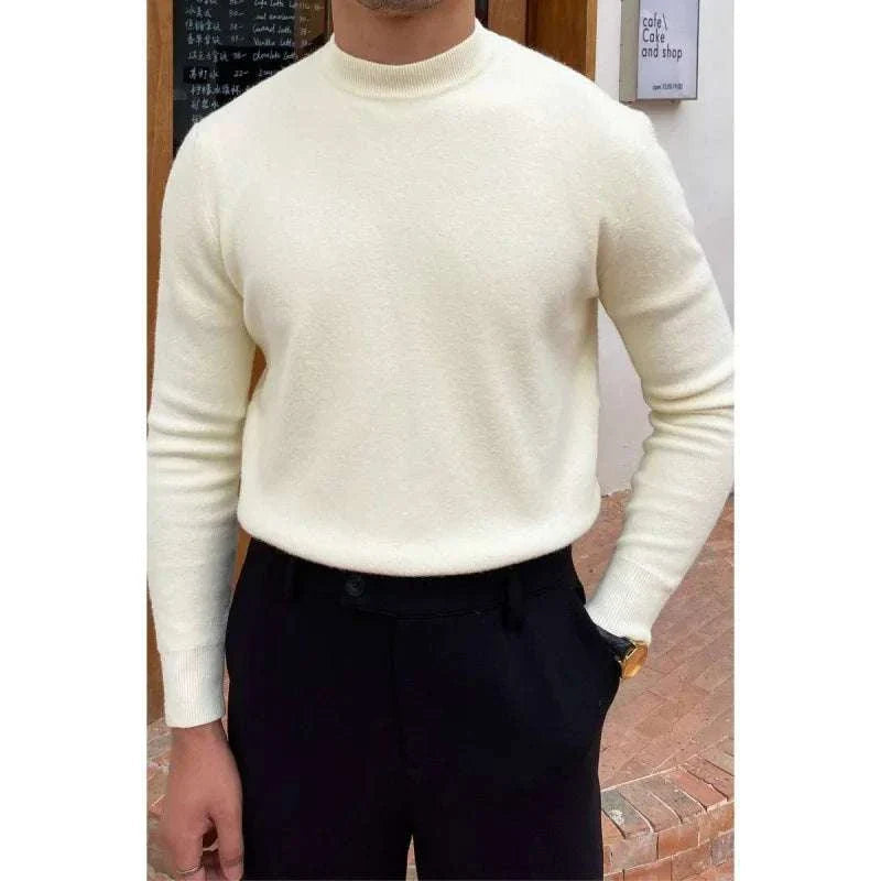 Knit Blend Sweater - Slim Shape And Flexible Breathable Fit