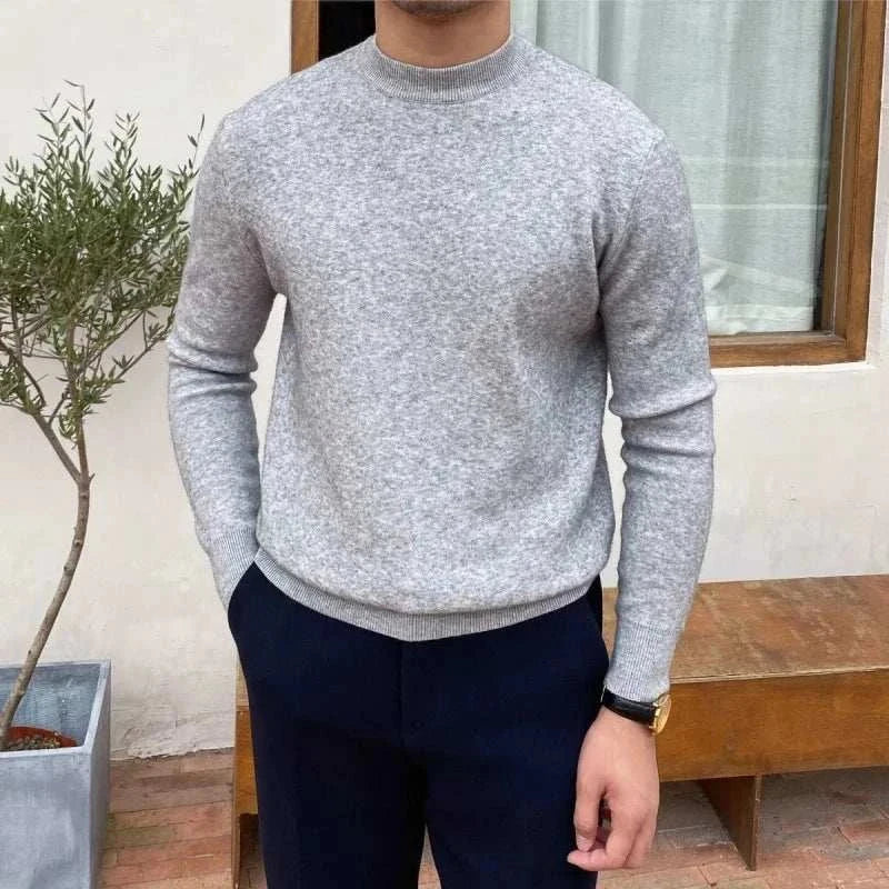 Knit Blend Sweater - Slim Shape And Flexible Breathable Fit