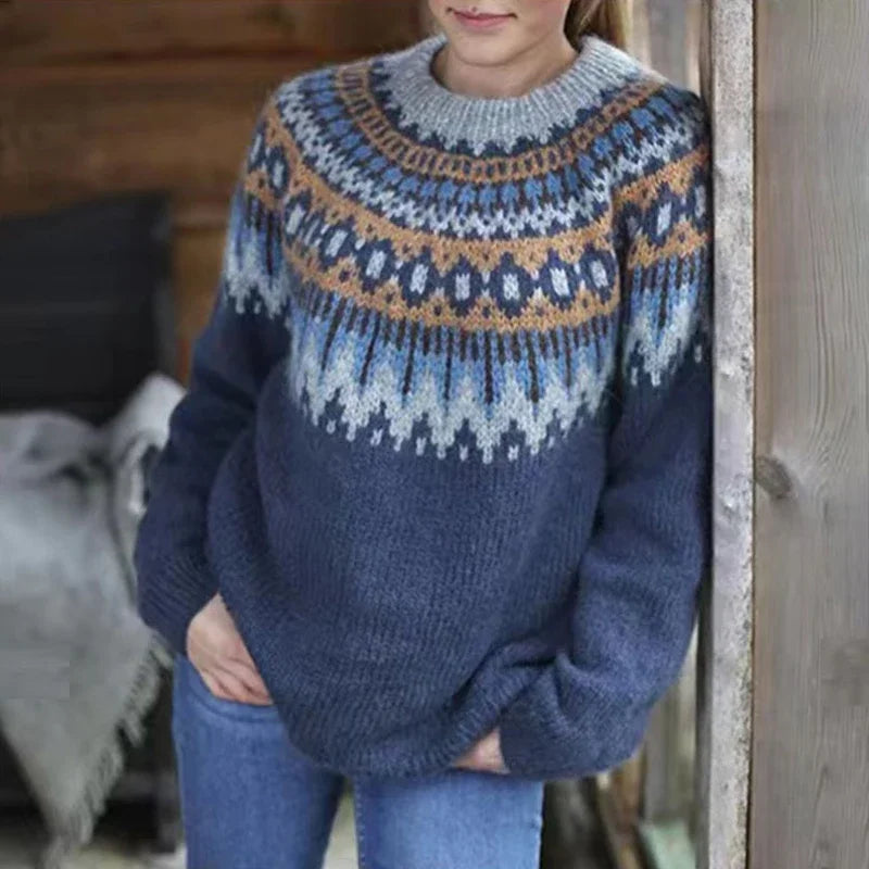 Knit Jumper – Norwegian Pattern And Warm Insulating Knit
