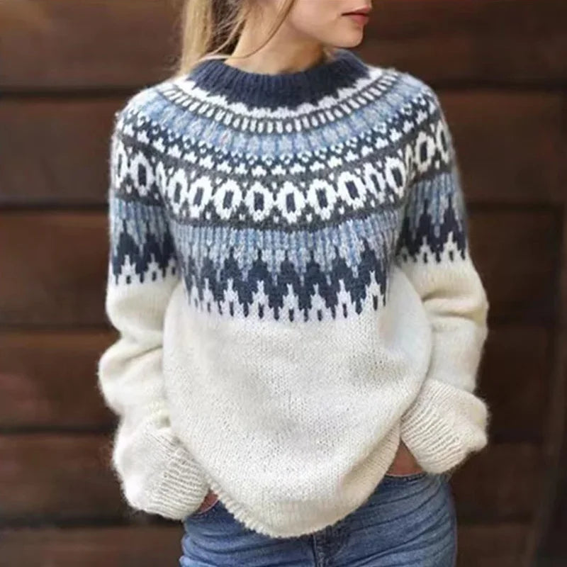 Knit Jumper – Norwegian Pattern And Warm Insulating Knit