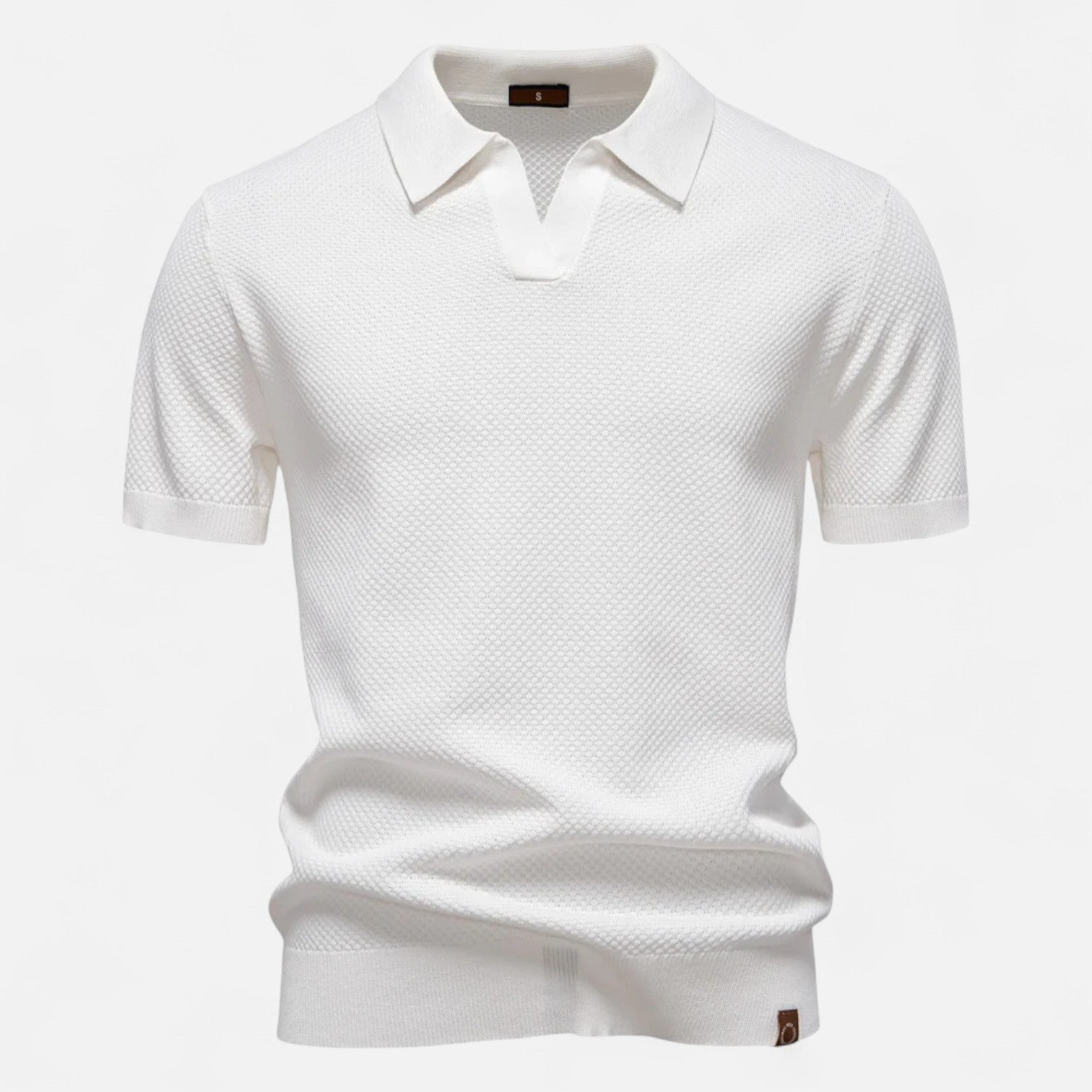 Knit Polo Shirt - Breathable Knit Blend Collar & Mobility