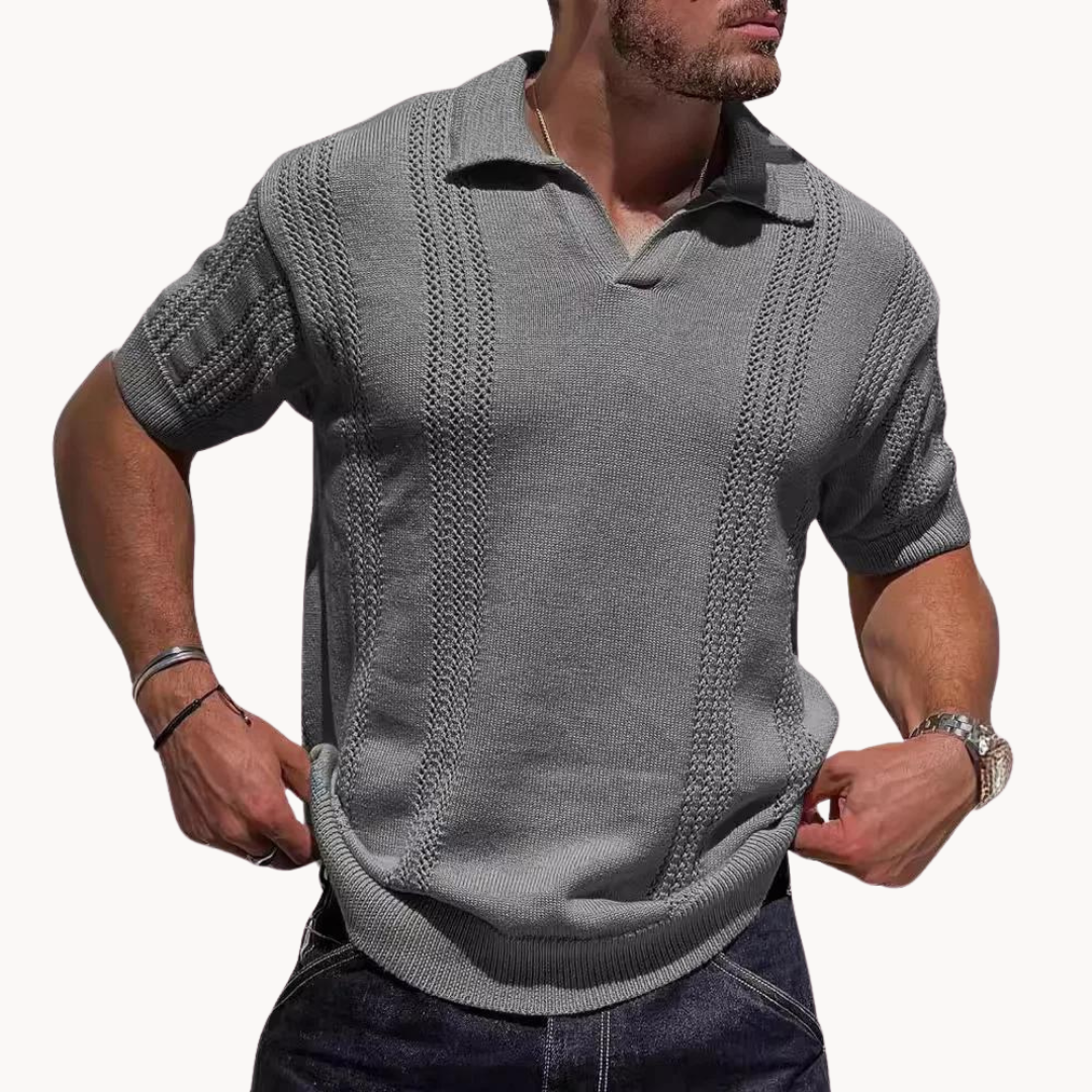 Knit Polo - Soft Blend Knit And Breathable Moisture Control