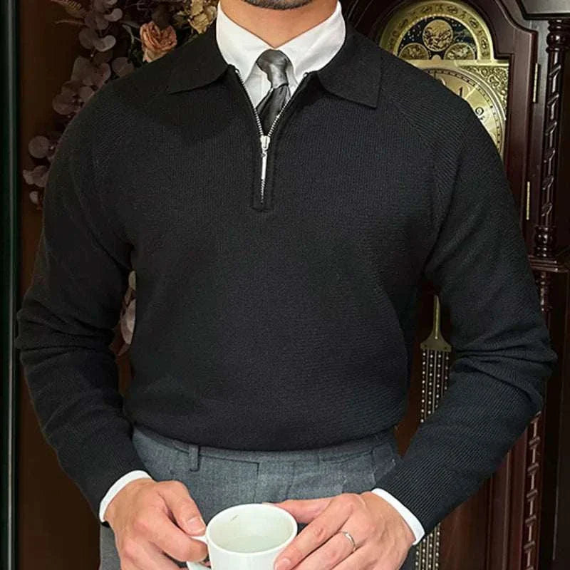 Knit Pullover - Blend Knit Construction And Steady Warmth