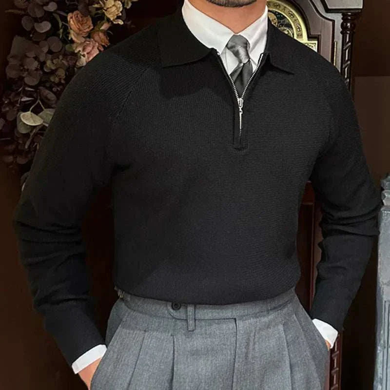 Knit Pullover - Blend Knit Construction And Steady Warmth