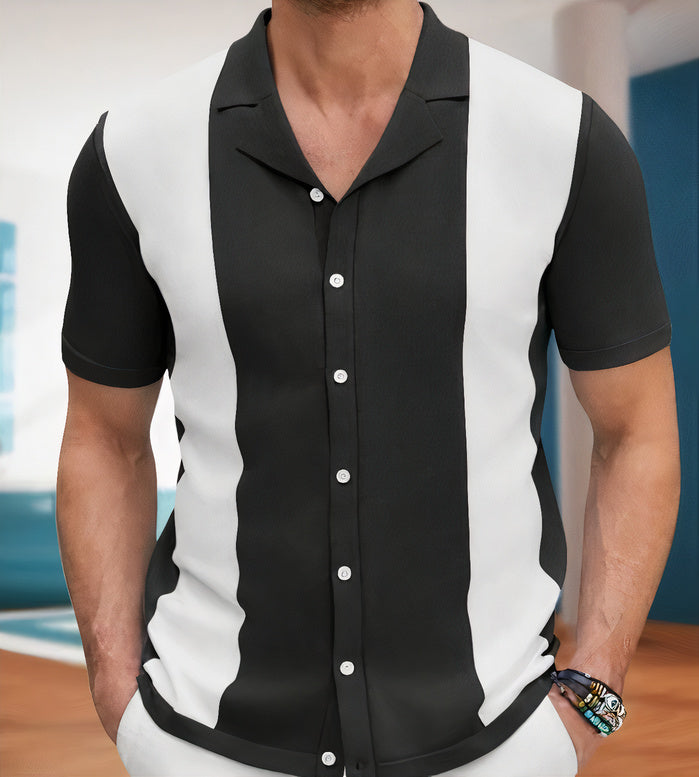 Knit Shirt - Fine Knit Texture & Breathable Easy Movement