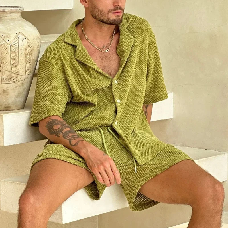 Knit Short Set – Breathable Knit Blend & Flexible Shape