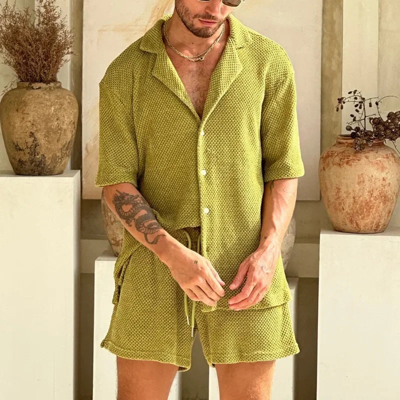Knit Short Set – Breathable Knit Blend & Flexible Shape