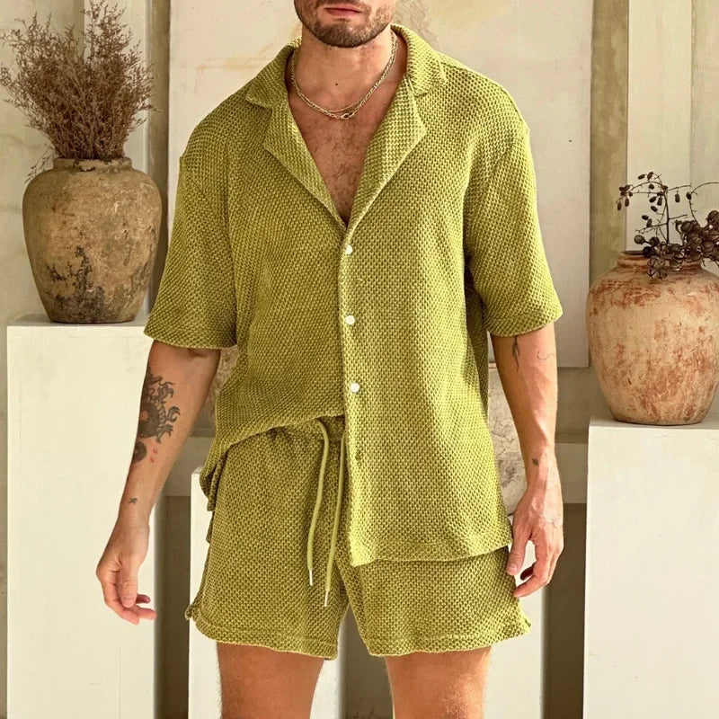Knit Short Set – Breathable Knit Blend & Flexible Shape