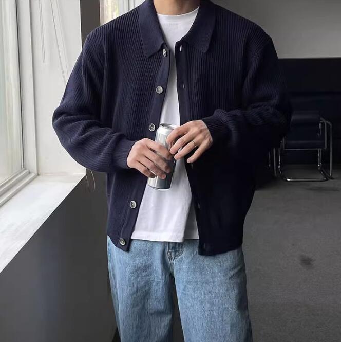 Knit Sweater - Acrylic Blend Button Front & Breathable Fit