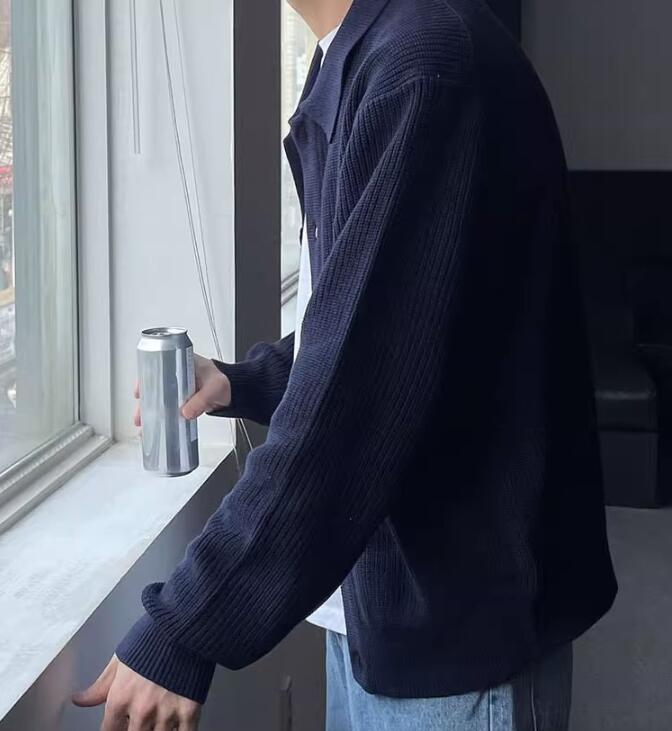 Knit Sweater - Acrylic Blend Button Front & Breathable Fit