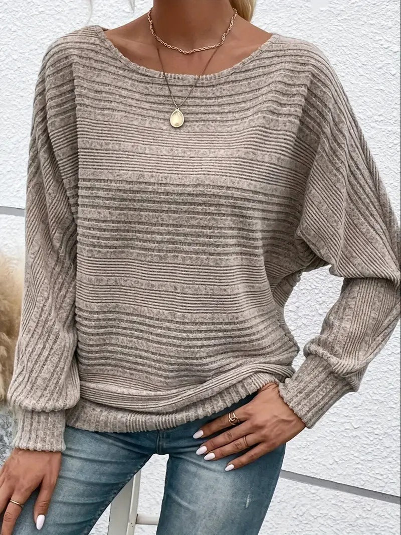 Knit Sweater – Bat Sleeves & Structured Shape For Layering